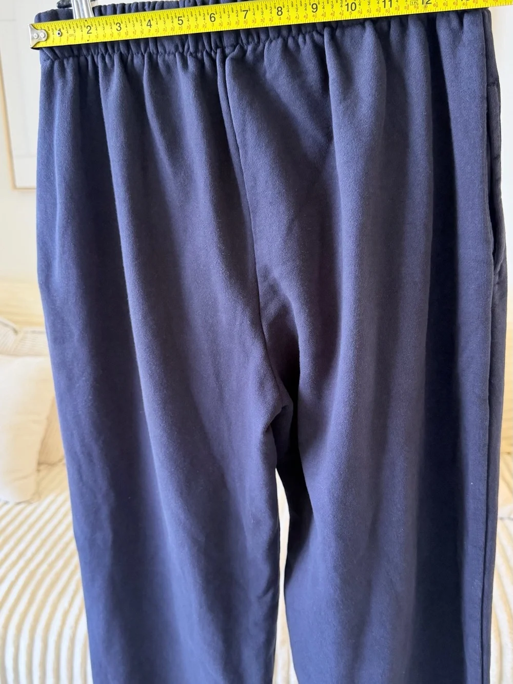 Brandy Melville Navy Blue Fleece Jogger Sweatpants — Size M